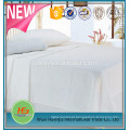 Folha de cama lisa branca T180 descorada para o uso do hotel e do hospital